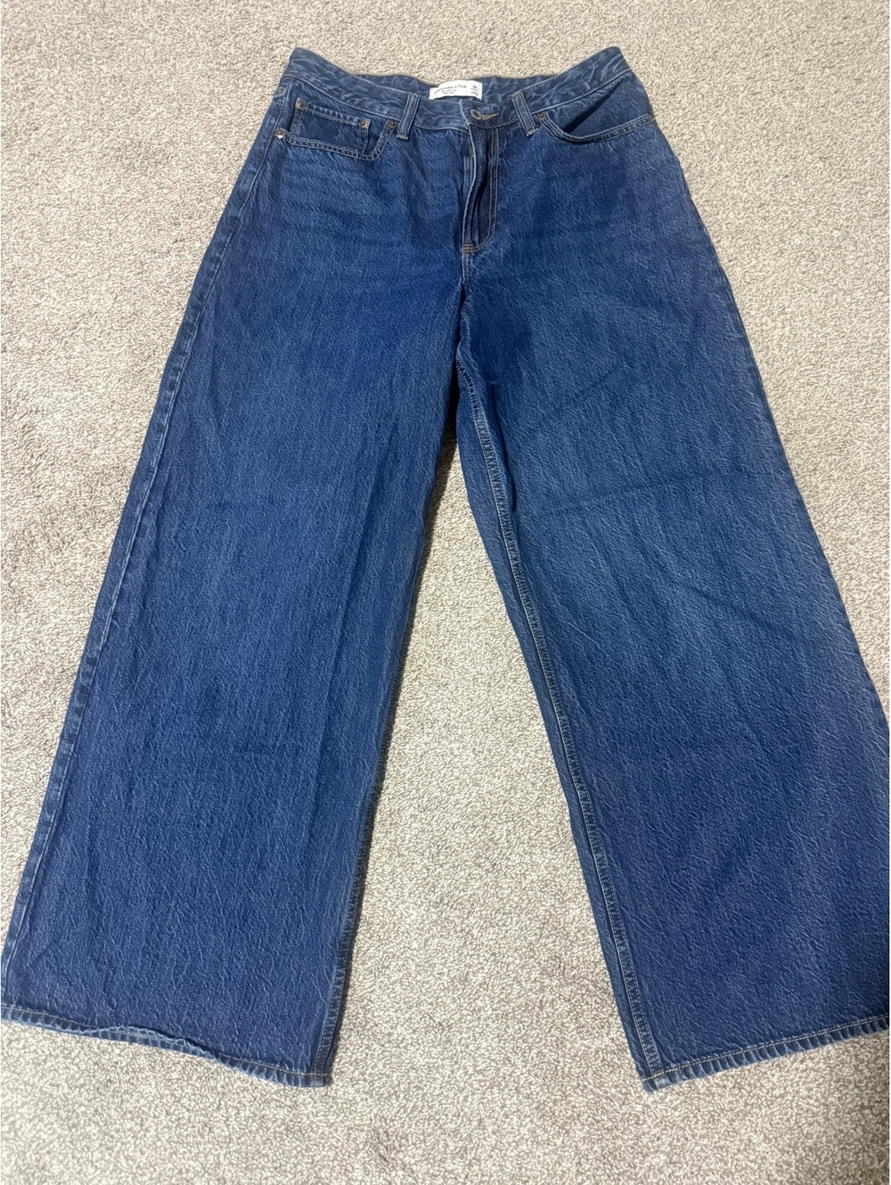 Abercrombie and Fitch Wide Leg Curve Love Jeans